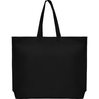 Термосумка з нетканого матеріалу з гексагональною вставкою в підставі чорний - BO7504M1302- Фото №1