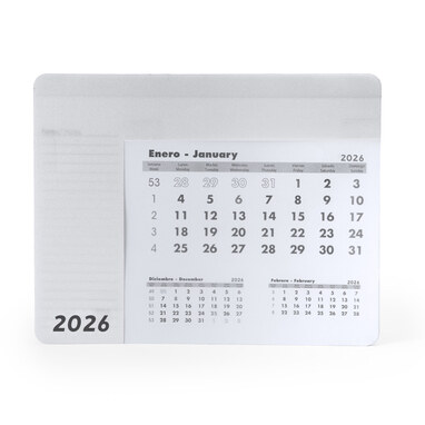 Килимок для миші з календарем на 2026 рік білий - IA3017S101- Фото №1