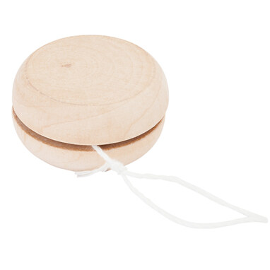 Деревянные йо-йо с 75-сантиметровым белым шнуром бежевый - JU0112S129- Фото №1 Деревянные йо-йо с 75-сантиметровым белым шнуром бежевый - JU0112S129- Фото №1