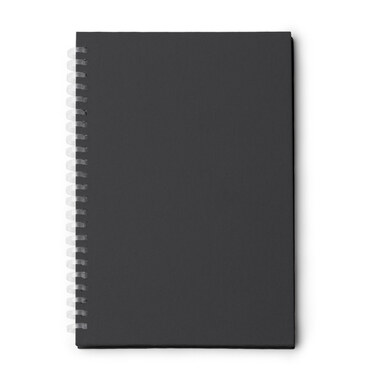 Блокнот А5 з гнучкими кільцями з RPET чорний  розмір ONE SIZE ADULT - NB2011S102- Фото №1