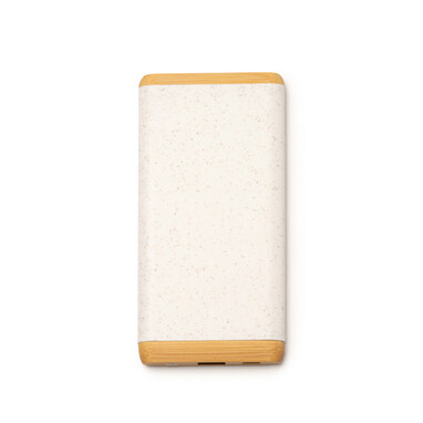 Power Bank з пшеничного волокна та бамбука бежевий - PB1080S129- Фото №1