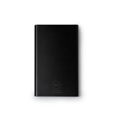 Power Bank из переработанного алюминия черный - PB1281S102- Фото №1