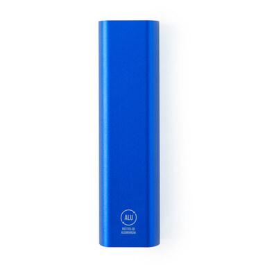 Power Bank из переработанного алюминия синий - PB1288S105- Фото №1