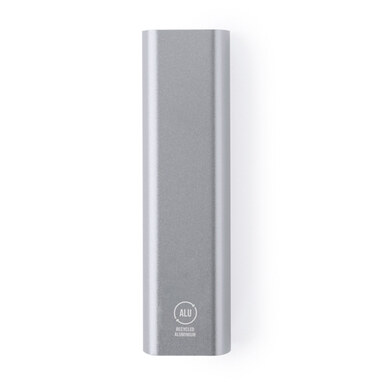 Power Bank из переработанного алюминия серебряный - PB1288S1251- Фото №1