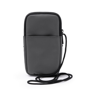 Держатель для мобильного телефона из искусственной кожи серый - TA1806S147- Фото №1 Держатель для мобильного телефона из искусственной кожи серый - TA1806S147- Фото №1