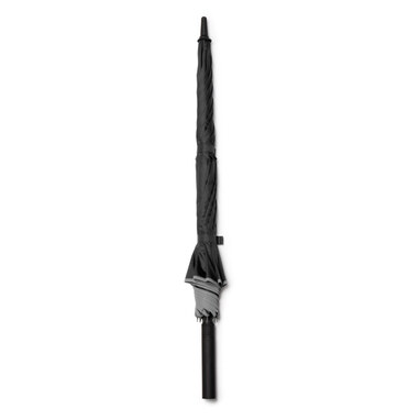 Зонт из RPET с тканью 190T с автоматическим открытием черный  размер ONE SIZE ADULT - UM2007S102- Фото №1