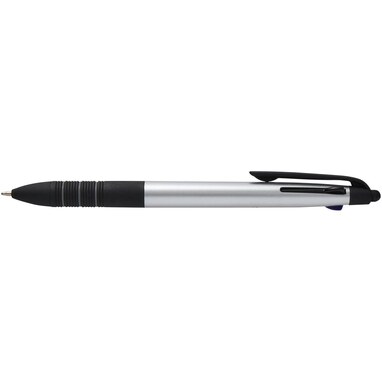 Trine кулькова ручка RCS з трьома чорнилом та стилусом з перероблених матеріалів срібний - 10637681- Фото №2 Trine кулькова ручка RCS з трьома чорнилом та стилусом з перероблених матеріалів срібний - 10637681- Фото №2