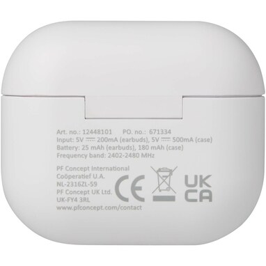 Altais гарнітура True Wireless Bluetooth® із переробленої пластмаси білий - 12448101- Фото №4