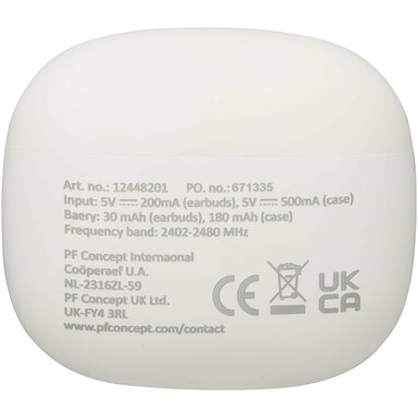 Alterf гарнітура True Wireless Bluetooth® із переробленої пластмаси із силіконовими амбушюрами білий - 12448201- Фото №4 Alterf гарнітура True Wireless Bluetooth® із переробленої пластмаси із силіконовими амбушюрами білий - 12448201- Фото №4