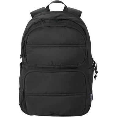 Рюкзак Puffer для ноутбука с диагональю экрана 15,6 дюйма объемом 18 л, изготовленный из переработанных материалов сплошной черный - 13011490- Фото №2