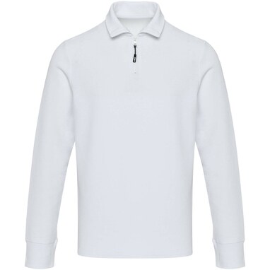 Zeus унисекс поло с длинным рукавом и застежкой-молнией на половину длины белый размер L - 39551013- Фото №2 Zeus унисекс поло с длинным рукавом и застежкой-молнией на половину длины белый размер L - 39551013- Фото №2