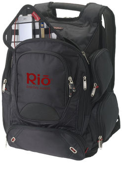 Рюкзак Proton для ноутбука , колір суцільний чорний - 11954400- Фото №2