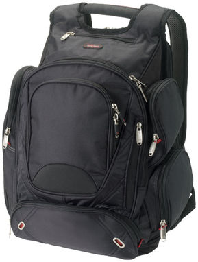Рюкзак Proton для ноутбука , колір суцільний чорний - 11954400- Фото №4