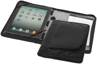Чохол для iPad з Блокнотом, колір суцільний чорний - 11954700- Фото №1