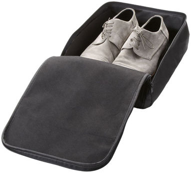 Нетканая сумка для обуви Faro, цвет сплошной черный - 11961800- Фото №4