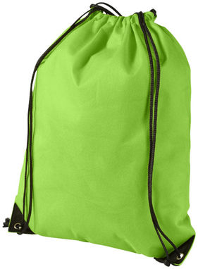 Нетканий стильний рюкзак Evergreen, колір зелене яблуко - 11961906- Фото №1