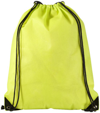 Нетканий стильний рюкзак Evergreen, колір зелене яблуко - 11961906- Фото №4