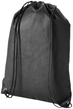 Нетканый стильный рюкзак Evergreen, цвет сплошной черный - 19550057- Фото №1