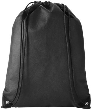 Нетканый стильный рюкзак Evergreen, цвет сплошной черный - 19550057- Фото №4