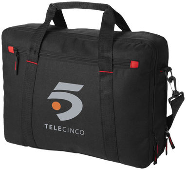 Широкая сумка Vancouver для ноутбука , цвет сплошной черный - 11964500- Фото №2