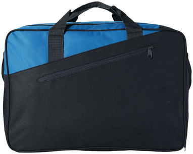 Дорожня сумка Portland, колір суцільний чорний, аква - 11974101- Фото №3