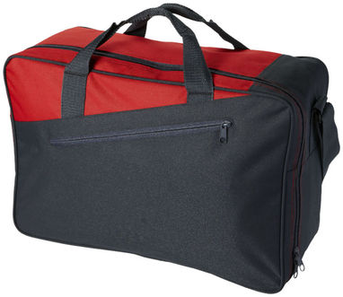 Дорожня сумка Portland, колір суцільний чорний, червоний - 11974102- Фото №1