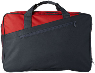 Дорожная сумка Portland, цвет сплошной черный, красный - 11974102- Фото №3