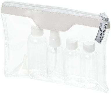 Одобренный дорожный набор бутылок для полетов Munich, цвет прозрачный, белый - 11975700- Фото №1