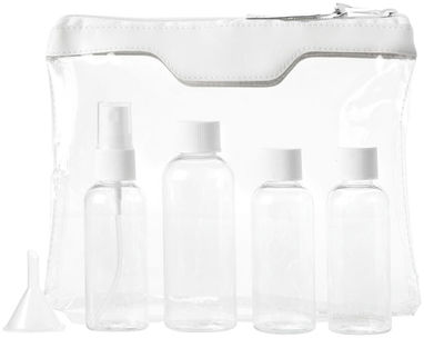 Одобренный дорожный набор бутылок для полетов Munich, цвет прозрачный, белый - 11975700- Фото №5