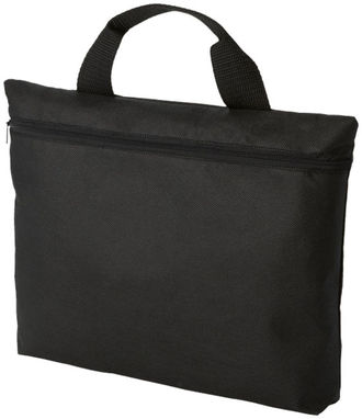 Нетканая сумка для конференций Edison, цвет сплошной черный - 11977800- Фото №1