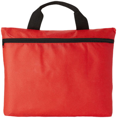 Нетканая сумка для конференций Edison, цвет красный - 11977802- Фото №4