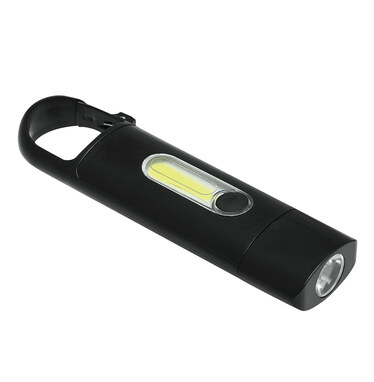 Аккумуляторный фонарик BRIGHT LIGHT черный - 56-0403176- Фото №1
