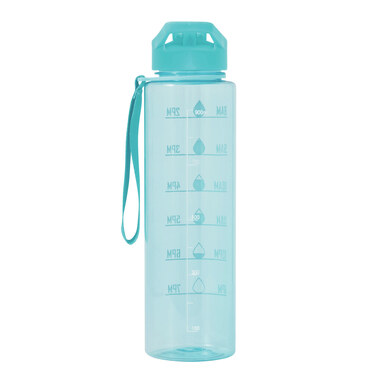 Спортивная бутылка для воды AQUA LEVEL голубой - 56-0603188- Фото №3
