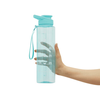 Спортивная бутылка для воды AQUA LEVEL голубой - 56-0603188- Фото №10