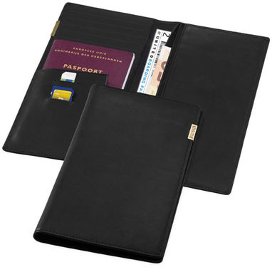 Дорожный бумажник, цвет сплошной черный - 11983000- Фото №1