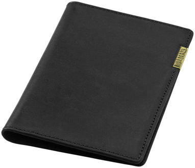 Бумажник для паспорта, цвет сплошной черный - 11983100- Фото №5