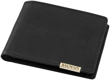 Бумажник с отделением для монет, цвет сплошной черный - 11983200- Фото №4