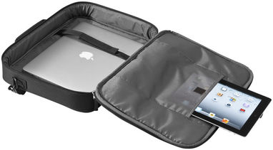 Сумка для ноутбука і iPad, колір суцільний чорний - 11985400- Фото №4