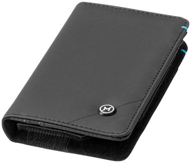 Бумажник-чехол для смартфона Odyssey, цвет сплошной черный - 11989400- Фото №5
