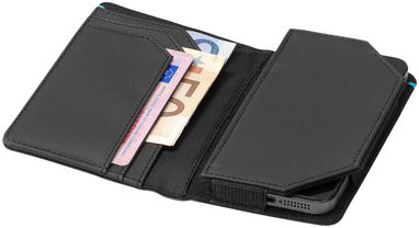 Бумажник-чехол для смартфона Odyssey, цвет сплошной черный - 11989400- Фото №6