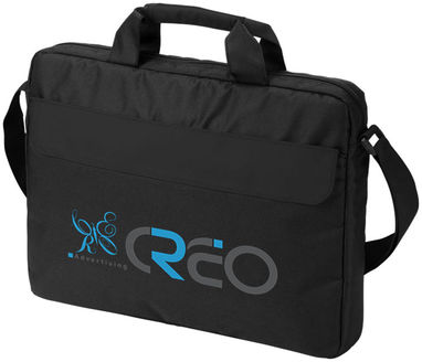 Конференц-сумка Oklahoma для ноутбука , колір суцільний чорний - 11991601- Фото №2