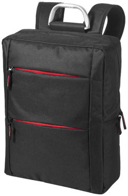 Рюкзак Boston для ноутбука , колір суцільний чорний, червоний - 11992000- Фото №1