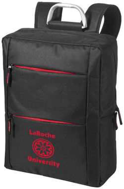 Рюкзак Boston для ноутбука , колір суцільний чорний, червоний - 11992000- Фото №2