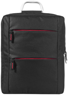Рюкзак Boston для ноутбука , колір суцільний чорний, червоний - 11992000- Фото №3
