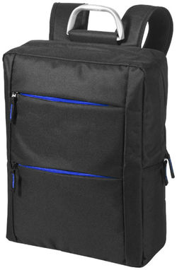 Рюкзак Boston для ноутбука , колір суцільний чорний, яскраво-синій - 11992001- Фото №1