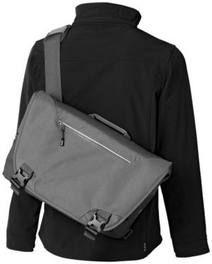 Сумка через плечо Revelstoke для ноутбука , цвет серый, сплошной черный - 11993802- Фото №5