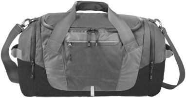 Дорожная сумка-рюкзак Revelstoke, цвет серый, сплошной черный - 11993902- Фото №4