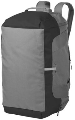 Дорожная сумка-рюкзак Revelstoke, цвет серый, сплошной черный - 11993902- Фото №5