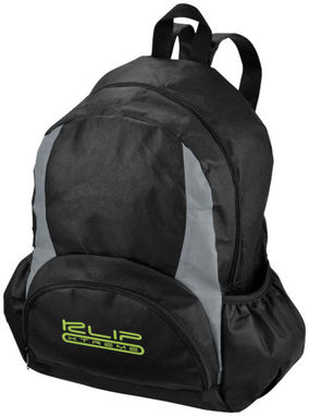 Нетканый рюкзак Bamm-Bamm, цвет сплошной черный, серый - 11998000- Фото №2