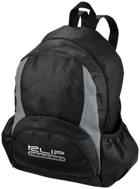Нетканый рюкзак Bamm-Bamm, цвет сплошной черный, серый - 11998000- Фото №3